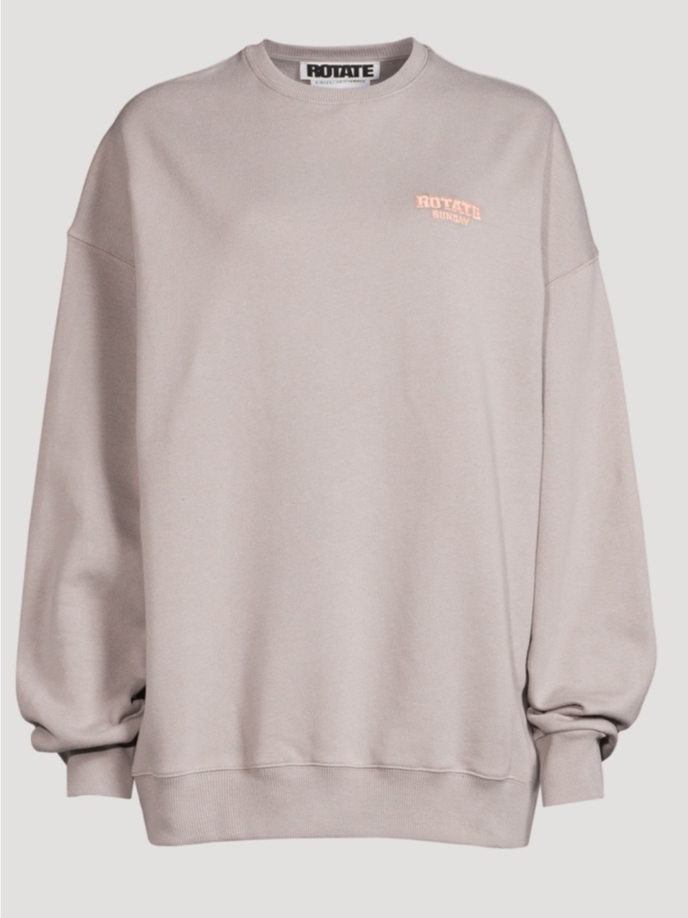 ROTATE Birger Christensen Dusty Pink Logo Sweatshirt